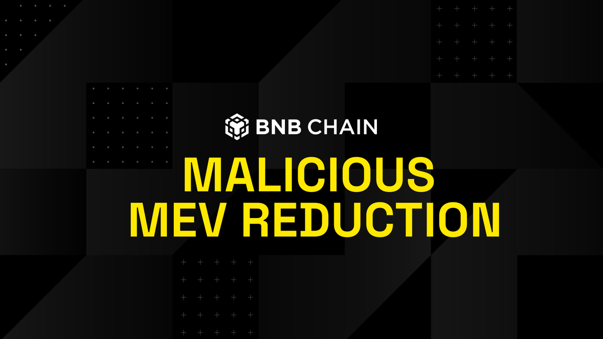 BNBCHAIN's tweet photo. Malicious MEV is draining millions from traders and wrecking the fairness of DeFi.

A proposal is live to fight back. Get the details below &amp; vote YES if you’re with us:
https://t.co/QmeoHZ9Yao

Here’s everything you need to know 🧵👇 https://t.co/PAOLyKVOeJ