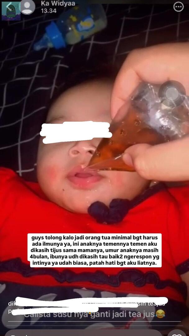 💚 guys tolong kalo jadi orang tua minimal bgt harus ada ilmunya ya, ini anaknya temennya temen aku dikasih tijus sama mamanya