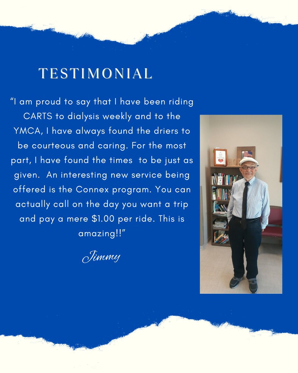 CARTSTransit's tweet image. We love hearing from our clients! Thank you Jimmy for your kind words!