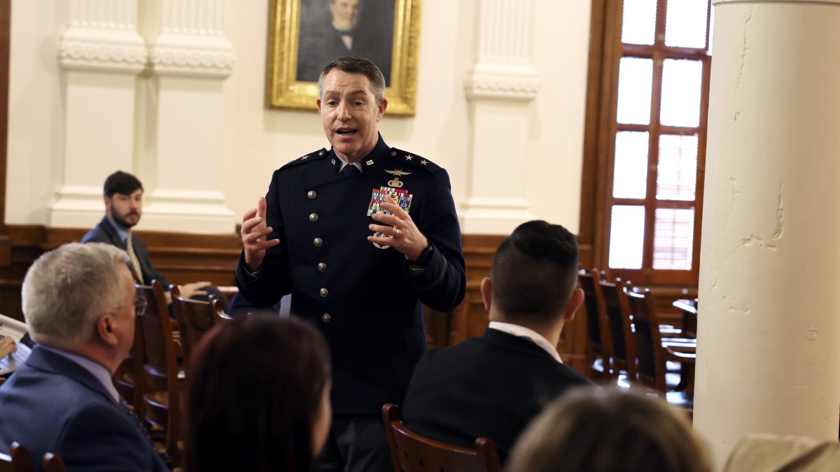 TXSpaceComm's tweet image. @SpaceForceDoD  briefed #TXLege members and TSC board members. Maj. Gen. Gagnon discussed #USSF mission, highlighting access to and use of #spacesystems as critical to #NationalSecurity.