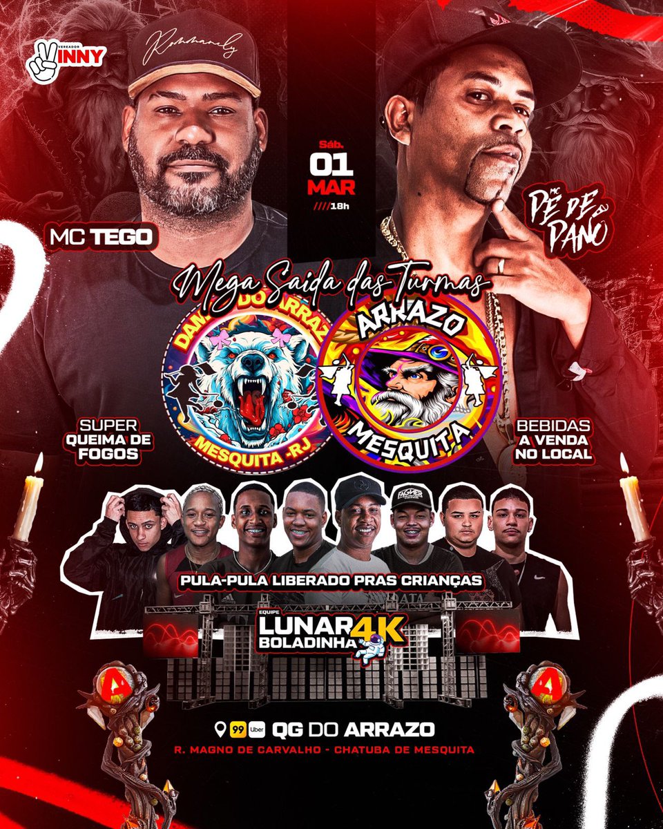 Preparados? 

Aguardamos vcs pra essa festa!!! 

Terro tem nome ARRAZO de MESQUITA! 🅰️🎭🎌
<a href="/damasdoarrazo/">Damas do Arrazo 🎌</a>