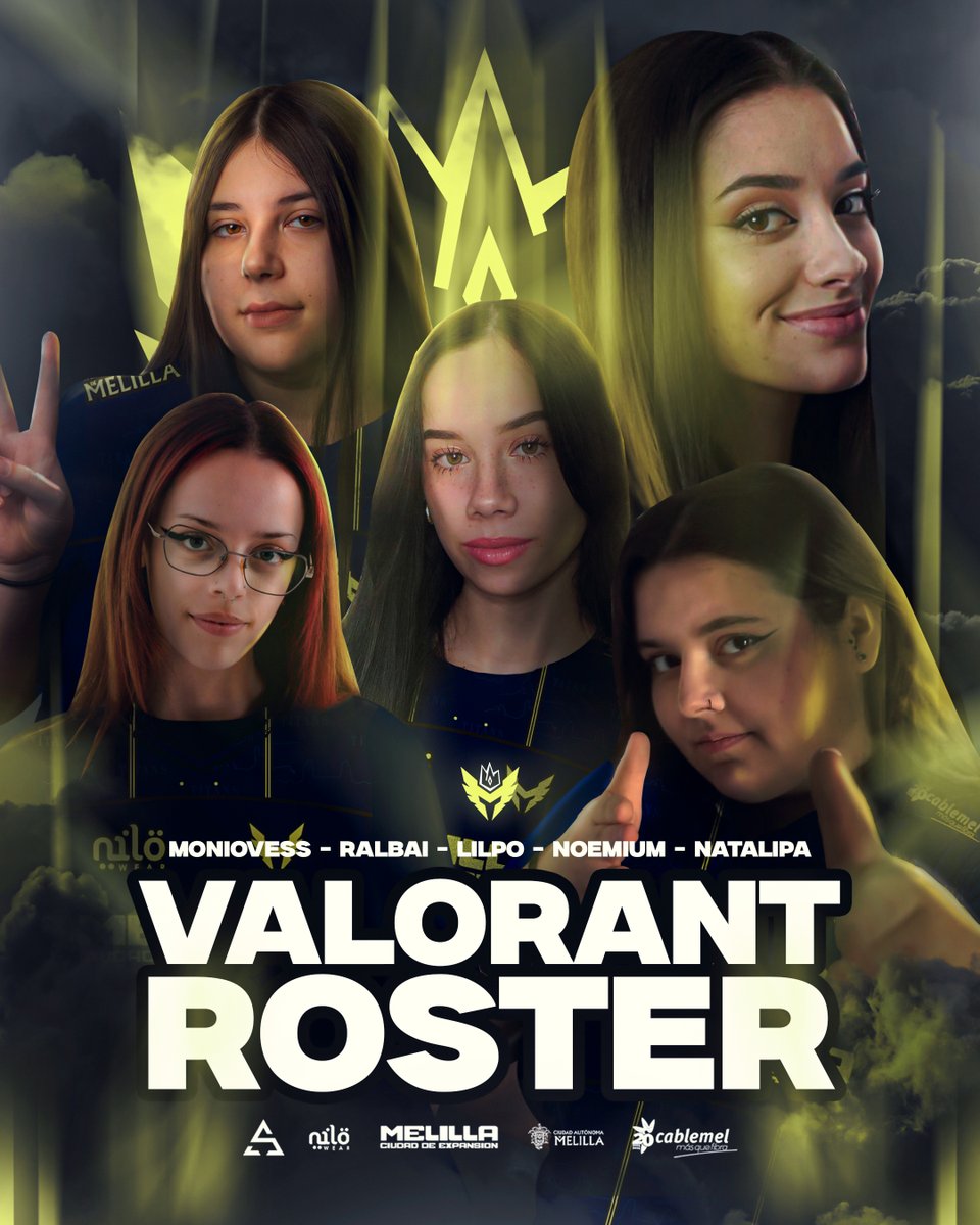 👑 ROSTER MELILLA TITANS FEMALE 👑

El primer split era de prueba, ahora toca ponerse serias de verdad. Bienvenidas. 🫡

🪖| <a href="/moniovess/">Moni</a>
🪖| <a href="/ralba_i/">RalbaI</a> 
🪖| <a href="/Noemiumm/">ZETA Noe 🧸</a>
🪖| <a href="/Nataliadca1/">ZETA Natalipa</a>
🪖| <a href="/lil_pollitaa/">Lilpo</a> 

🧠| <a href="/ChechuuVAL/">MT Chechuu</a> 
👔| <a href="/LmntrixG/">Groundzero</a> 
 
#GoTitans | #ElCorazonDeTodos🫀