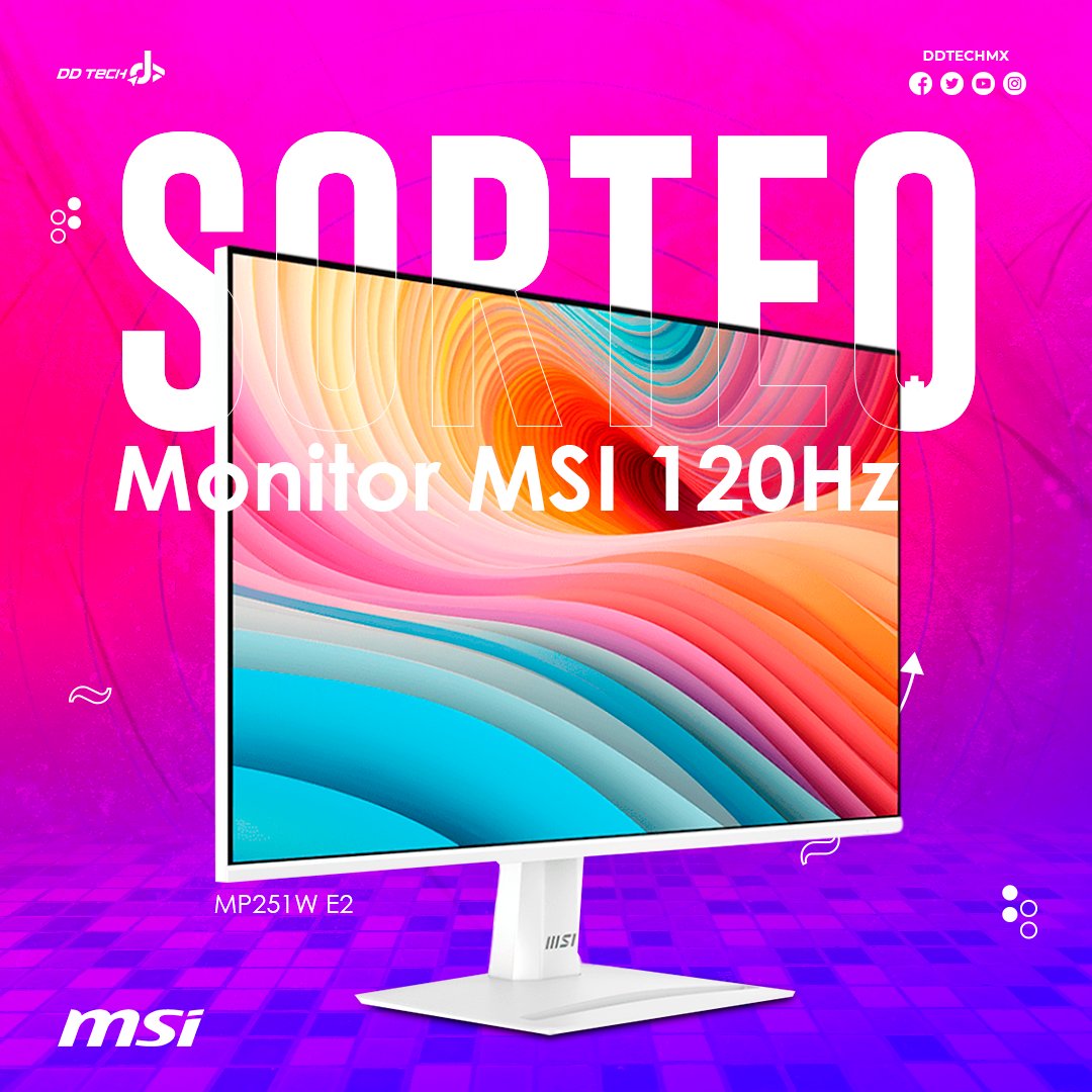 DDTECHMX's tweet photo. Nos vemos a las 2PM, porque ustedes lo pidieron, sorteíto de monitor https://t.co/AoI84C26H5