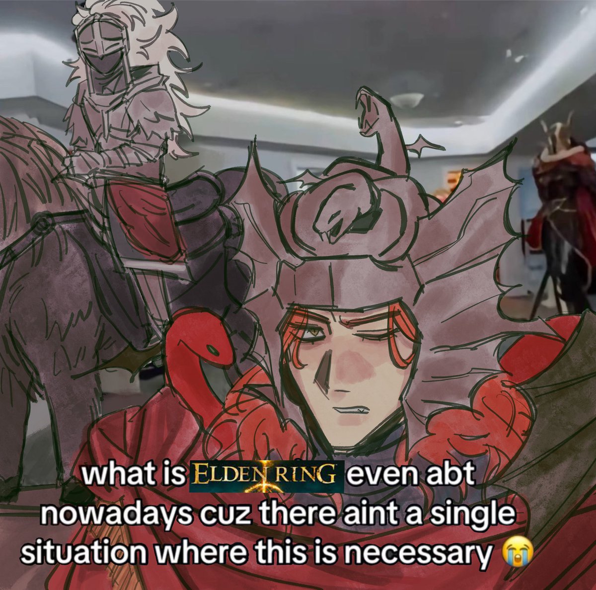 paanopticon's tweet photo. how do i make this about elden ring https://t.co/HBqiwU3QzP