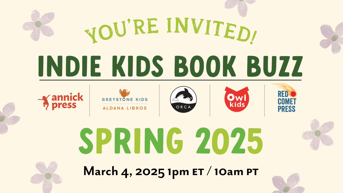 Greystone Kids (@greystonekids) on Twitter photo Join us and our friends <a href="/redcometpress/">Red Comet Press</a> <a href="/owlkids/">Owlkids Publishing</a> <a href="/orcabook/">Orca Book Publishers</a> <a href="/AnnickPress/">Annick Press</a> for a FREE webinar!
Learn all about forthcoming books from independent publishers. Register at the link belowšš
forms.gle/gCGcUT7avW5Rqt⦠Join us and our friends <a href="/redcometpress/">Red Comet Press</a> <a href="/owlkids/">Owlkids Publishing</a> <a href="/orcabook/">Orca Book Publishers</a> <a href="/AnnickPress/">Annick Press</a> for a FREE webinar!
Learn all about forthcoming books from independent publishers. Register at the link belowšš
forms.gle/gCGcUT7avW5Rqtā¦