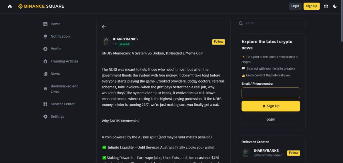 coin_ndis's tweet photo. ARTICLE about $NDIS live on Binance Square Go read and share your reviews in the comment sections 

For Read out the whole article check this out
https://t.co/L4rF2ELIwN

#Binance #NDIS #CRYPTO #SOL #AUSSIES #MEME https://t.co/so4CCiHoG4