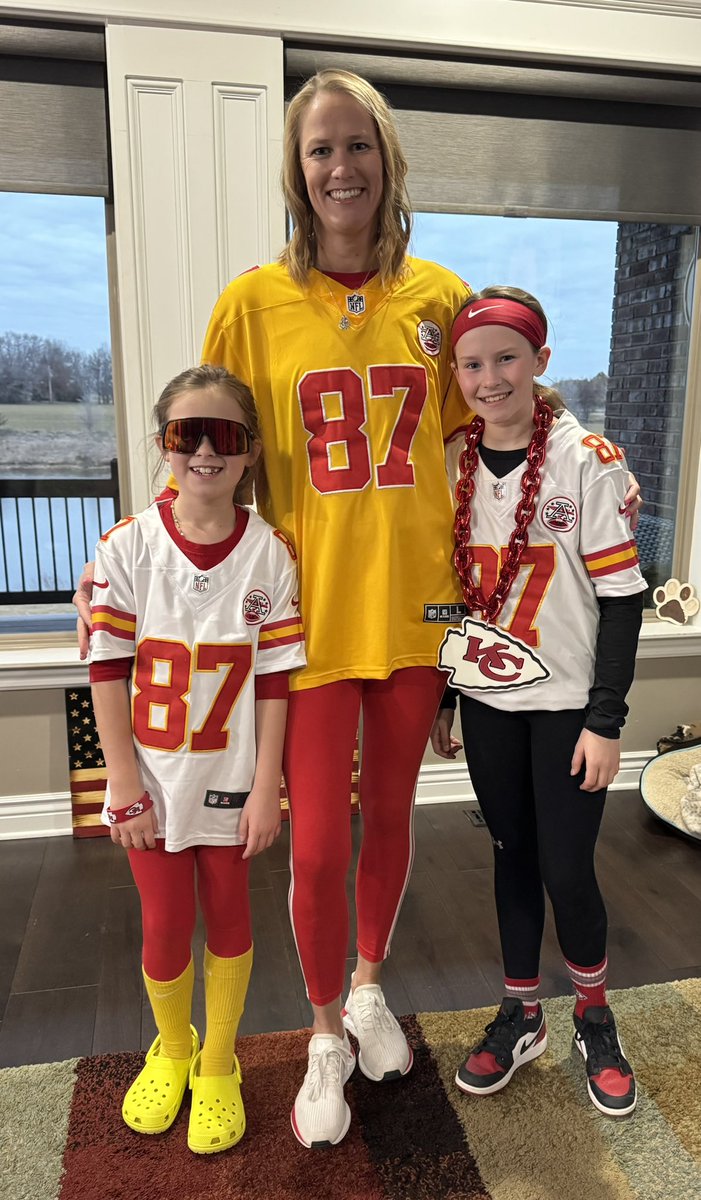 My girls are ready like Big Yeti!!! #ChiefsKingdom #SuperBowl