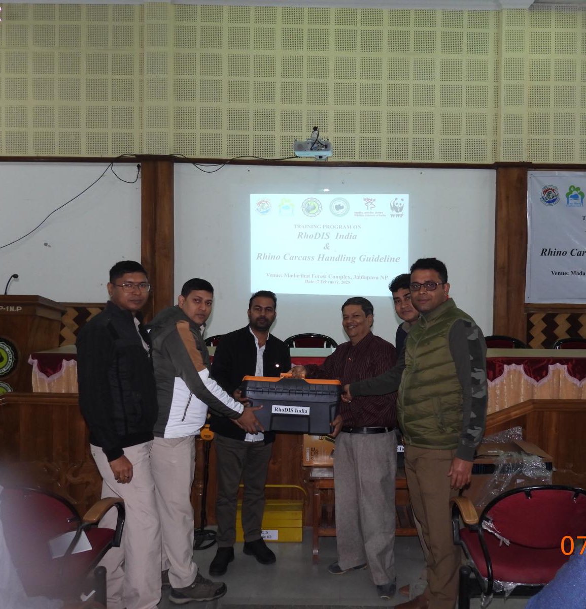 A one day workshop on RHoDIS (Rhino DNA index system) for crime detection. In collaboration with <a href="/WWFINDIA/">WWF-India</a>