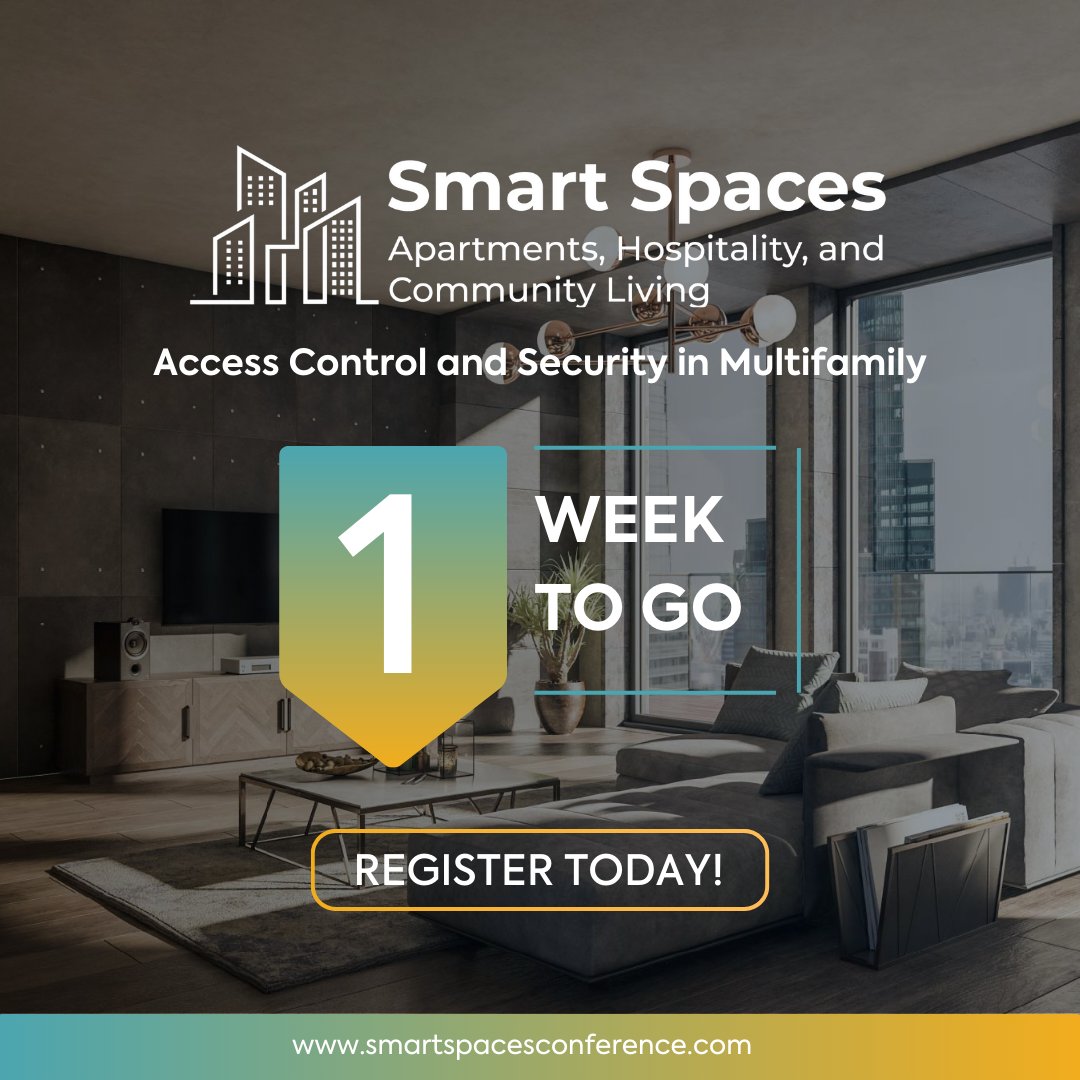 We are only 1 week away from the Smart Spaces virtual session, “Looking Forward: Growth for Multifamily Tech”!

📆 Thursday, February 20
⏱ 2:00 PM Central Time
🔗 Register Now: parksassociates.com/event/smart-sp…

#ParksAssociates #ParksResearch #ParksData #SmartSpaces25