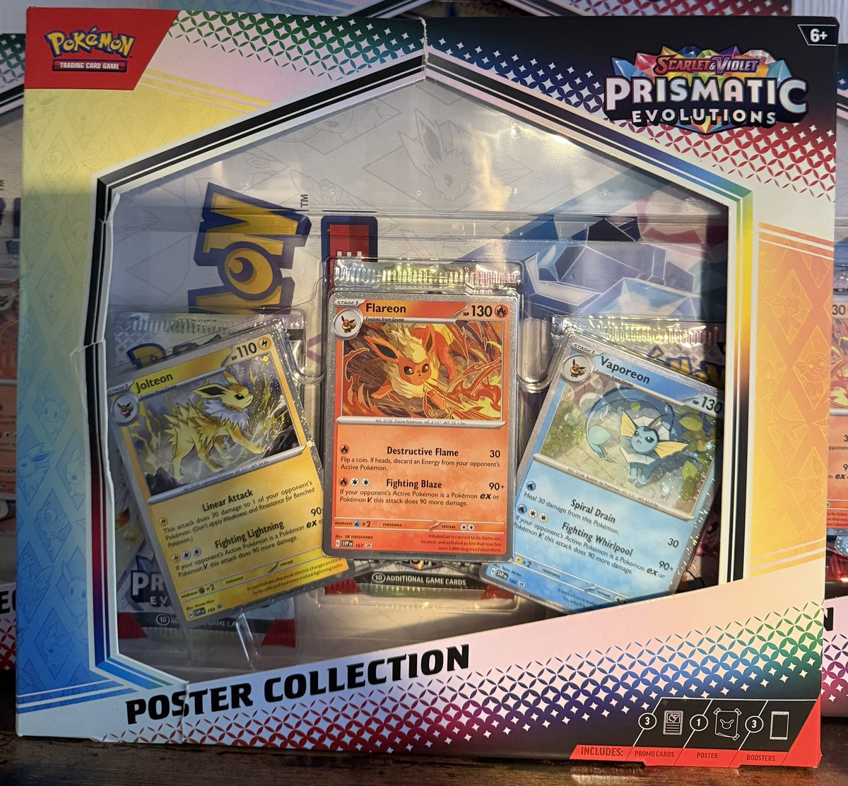 ukpokemondeals's tweet photo. Competition 

As a thank you for supporting this new account and to encourage more to join, I’m giving away this Pokemon Prismatic Poster Collection.

To enter:

- Like
- Repost
- Comment below linking a Pokemon-loving mate!

Draw: Sunday 9pm. UK only. https://t.co/f3whfSSEi4