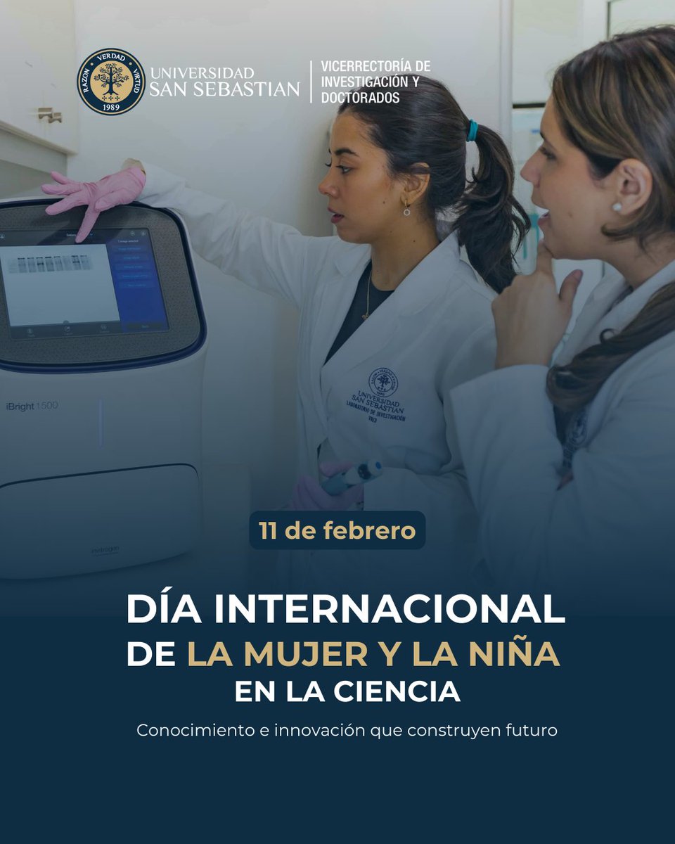 Investigación USS (@vrid_uss) on Twitter photo 🔬Hoy celebramos el Día Internacional de la Niña y la Mujer en la Ciencia destacando el talento y aporte de las académicas e investigadoras. En la <a href="/USanSebastian/">Universidad San Sebastián</a> impulsamos conocimiento e innovación que construyen futuro🚀
#NiñasEnCiencia #MujeresEnCiencia #InvestigaciónUSS 🔬Hoy celebramos el Día Internacional de la Niña y la Mujer en la Ciencia destacando el talento y aporte de las académicas e investigadoras. En la <a href="/USanSebastian/">Universidad San Sebastián</a> impulsamos conocimiento e innovación que construyen futuro🚀
#NiñasEnCiencia #MujeresEnCiencia #InvestigaciónUSS