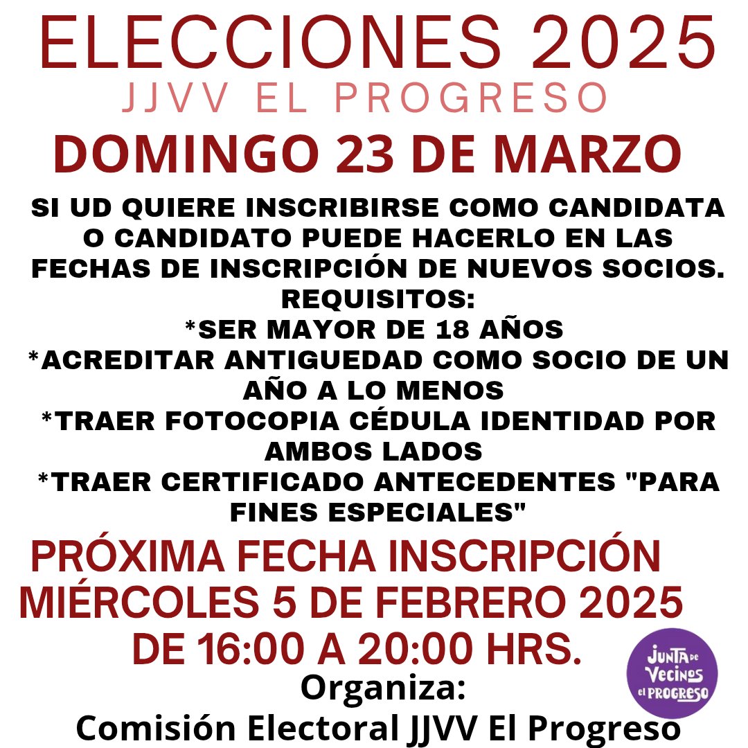 JJVV El Progreso Stgo Centro tweet media