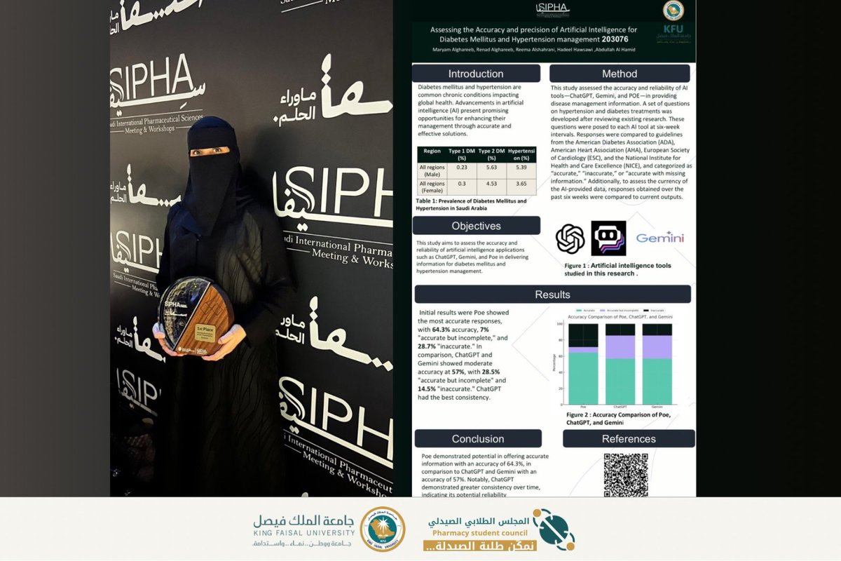 CocpCouncil's tweet photo. نبارك للفائزين بالمركز الأول في فئة:
Social &amp; Behavioral Category

الفريق الفائز | 🌟: مريم الغريب، ريناد الغريب، ريما الشهراني، هديل هوساوي 

بإشراف من كتور عبدالله الحامد https://t.co/gnmwhtxc82