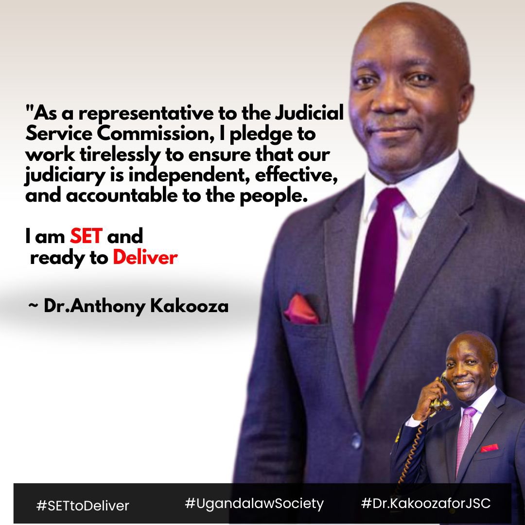 Ishmaelthehost's tweet image. Team Dr. Kakooza wishes you a relaxing weekend!

Let’s take this time off to reflect on leadership that truly makes a difference.

And when the elections arrive, Uganda Law Society, let’s vote #DrKakoozaforJSC the one #SETtoDeliver.