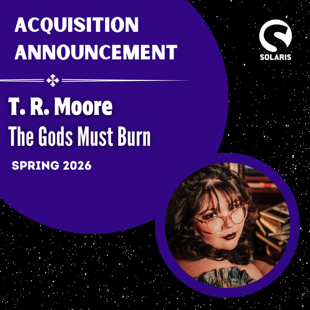 🚨ACQUISITION ANNOUNCEMENT🚨 

We're thrilled to have snapped up THE GODS MUST BURN by @trmoore!

This healing dark fantasy debut full of godhood, trauma and love is perfect for fans of GODKILLER, PRINCESS MONONOKE and Hozier's back catalogue.

Learn more👉bit.ly/4aEKv9u