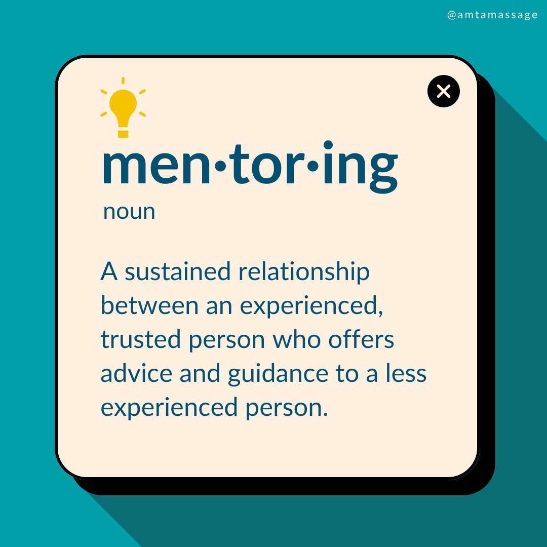 Mentoring can play a valuable role in the personal and professional development of #massagetherapists. Whether you're seeking guidance or looking to share your expertise, explore how mentoring can be a transformative experience: bit.ly/4fwx7Fh #massagetherapyjournal