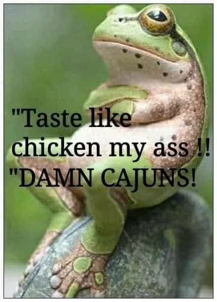 What the frog said when he ate chicken 😂😂😂