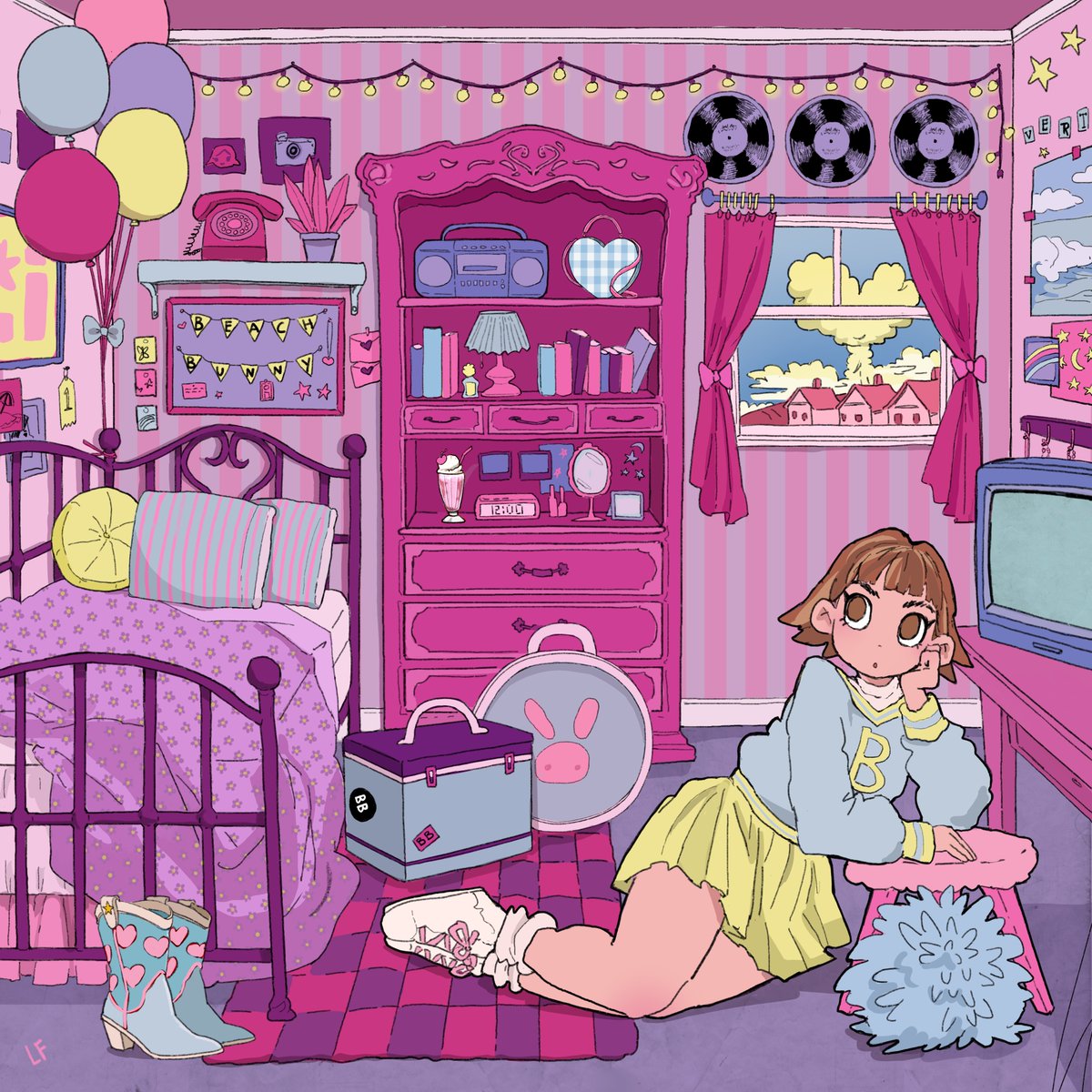 BeachBunnyMusic's tweet photo. our new album ⭐️ Tunnel Vision ⭐️ comes out EVERYWHERE April 25th!! the title track &amp; music video are yours to listen/watch now 💕!!!! So beyond excited, there are no words. Thank you to everyone for all your love and support. So happy to be back 🩵⭐️💕

https://t.co/tdiURkJhiT https://t.co/kmRqsl9Vp3