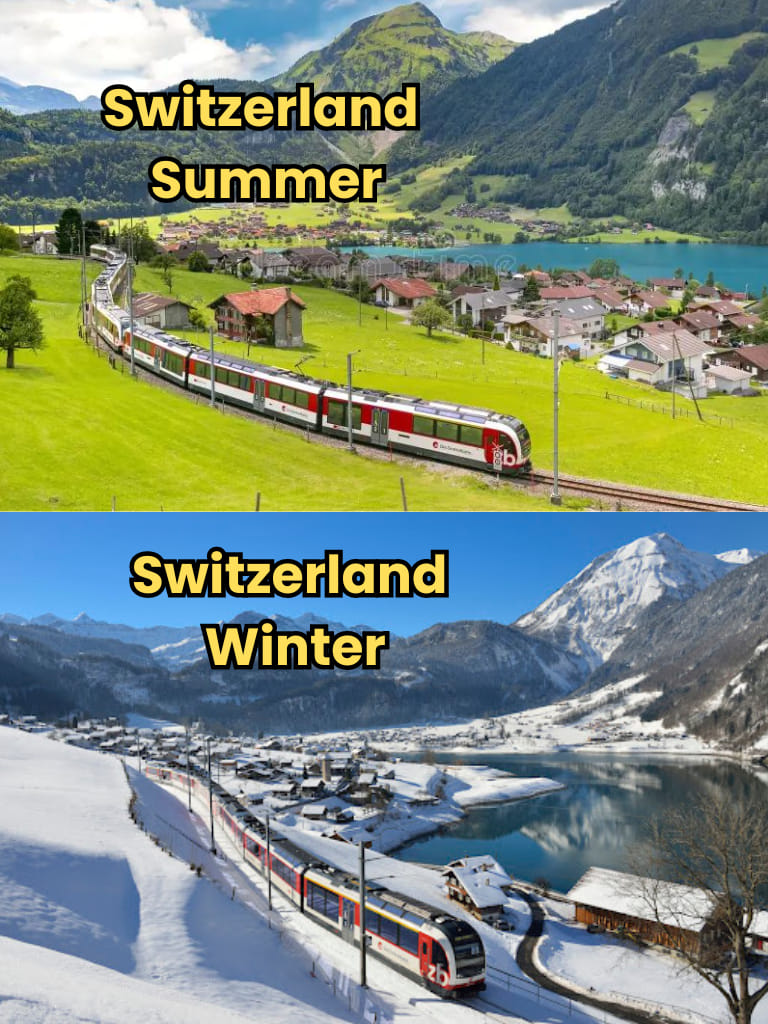 Switzerland Winter Or Summer ˜