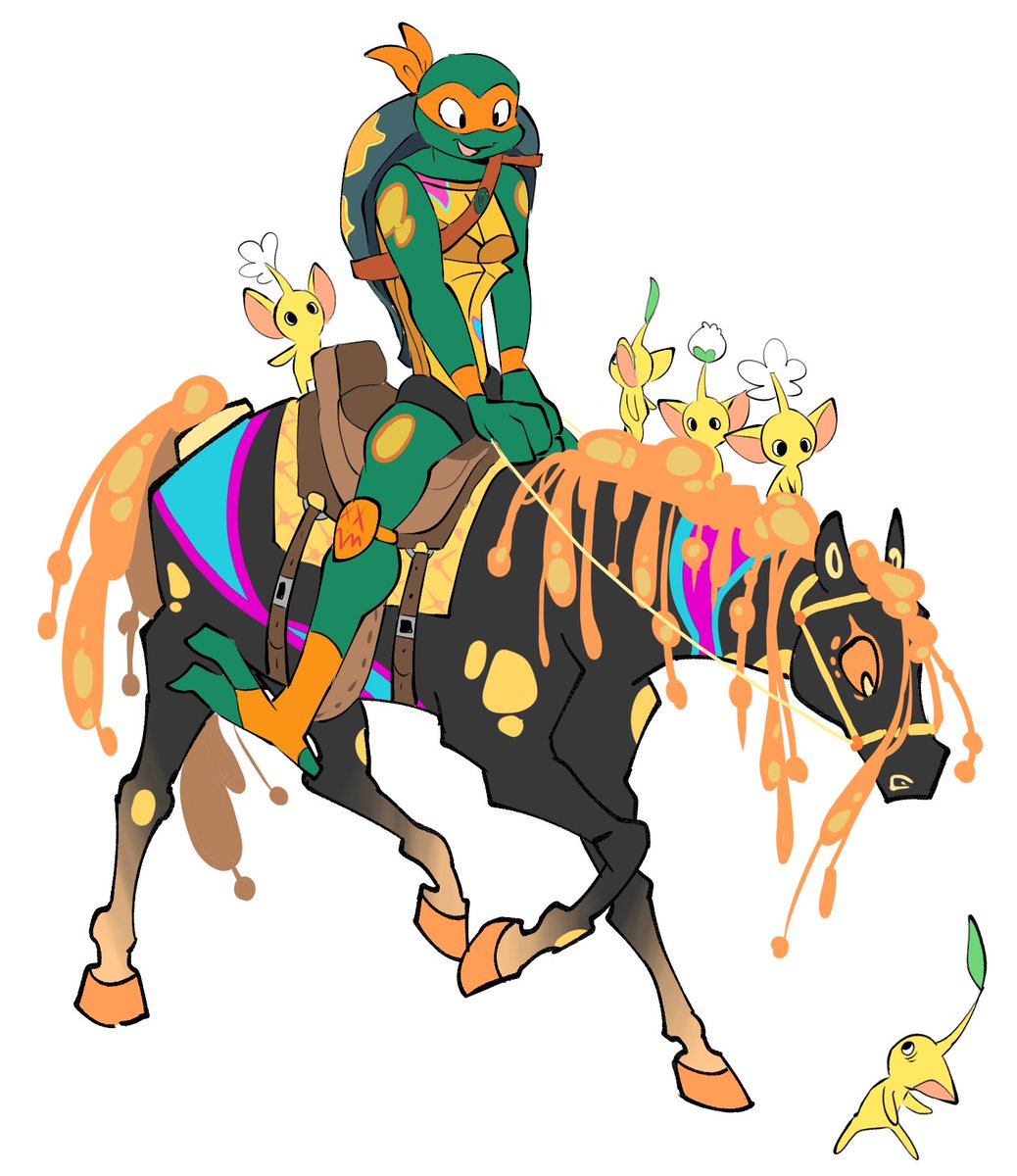 「With Horse With PikminFor me, horses and」|🩷ℂ𝕣𝕚𝕞𝕞𝕪/hitausのイラスト