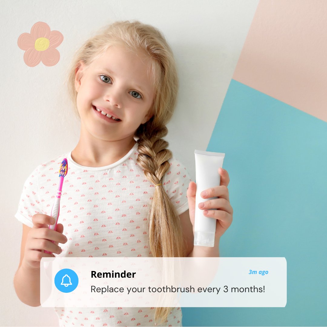 KurtHalumDMD's tweet image. Time for a toothbrush check! Reminder: Replace your toothbrush every 3 months to keep your smile fresh and clean. A worn-out brush won’t do the job right! 😁 #FreshBrushFreshSmile #ToothbrushTips #HealthyHabits