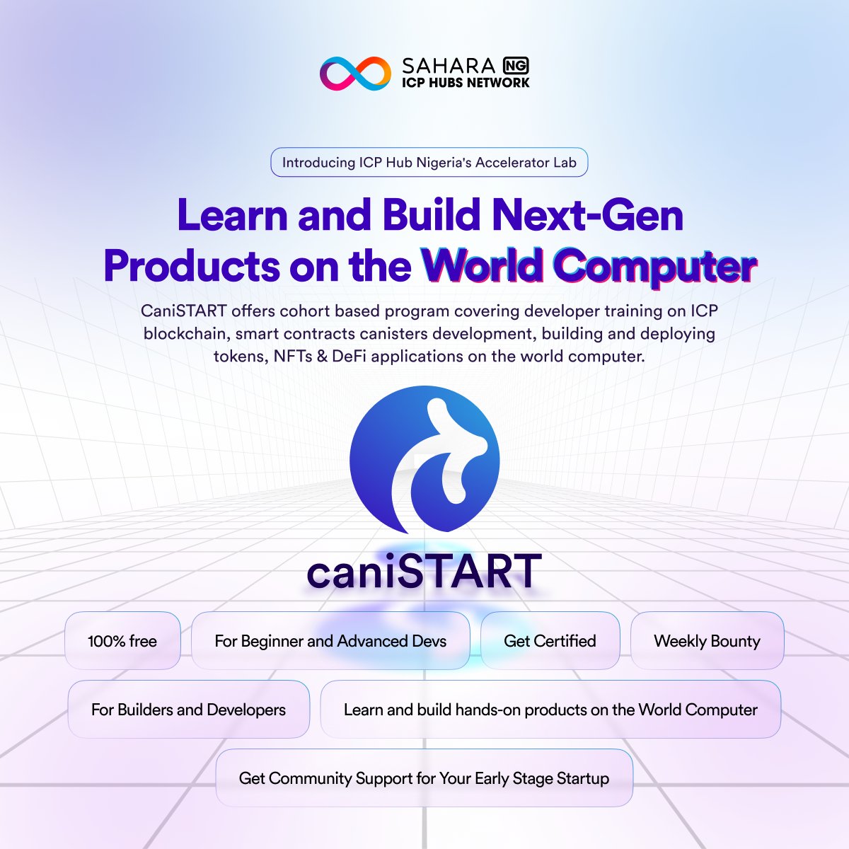 Broda_Lovelace's tweet photo. Day one of the #CaniSTART developers cohort with @icphub_NG.
An interesting session learning about the perks of building on #ICP, the truly Decentralization Computer Network.
Today we got to receive all the tips on setting up the development environment or using the playground. https://t.co/KVj9zn0fsz