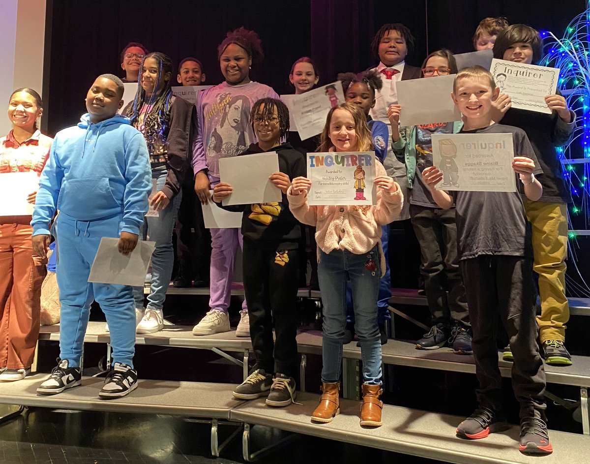 sycamore1600's tweet photo. Congratulations to these students for showcasing how to be an Inquirer during the month of January. https://t.co/rNCpxVUnbP