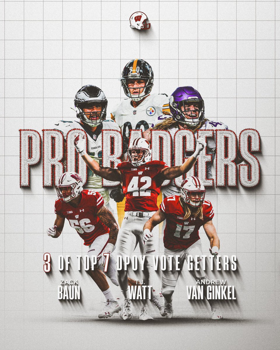some of the most valuable players in the league 🦡

#OnWisconsin x #MadeInMadison