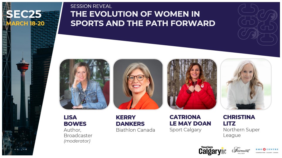 SESSION REVEAL!

The Evolution of Women in Sports and the Path Forward will explore the growth and future of women's sports, focusing on business, achievements, and sustainability. 

Don't miss out!

Register here - sport-events-congress-2025.b2match.io