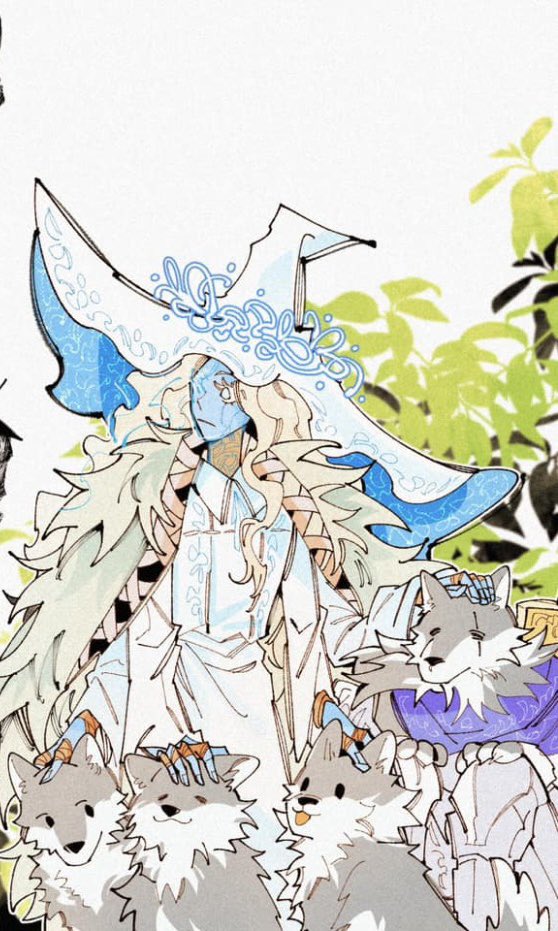 hands to hold many swords - hands to pet many dogs 