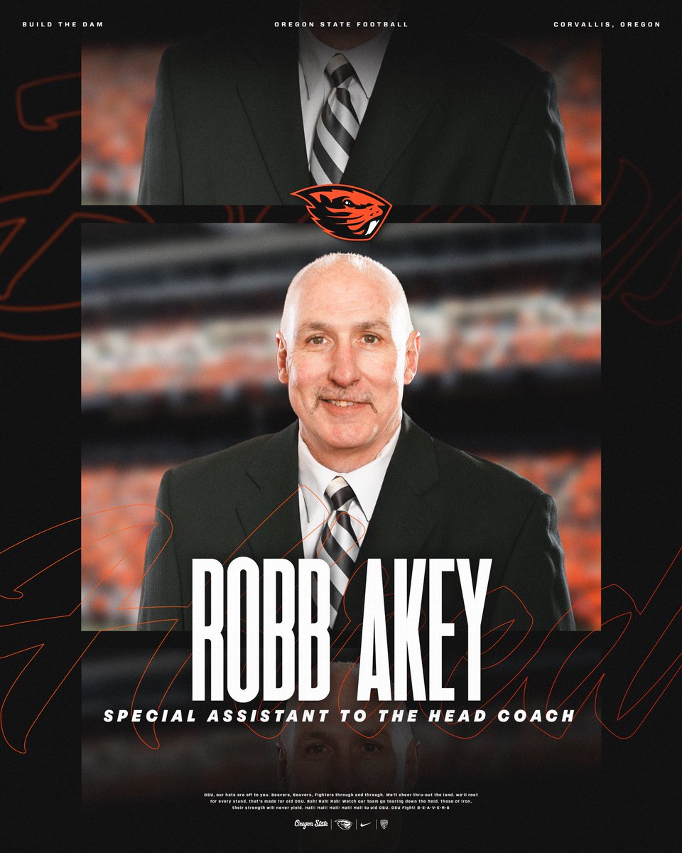 Please welcome our new Special Assistant to the Head Coach, Robb Akey. 👏 
—

osubeavers.com/news/2025/2/7/…