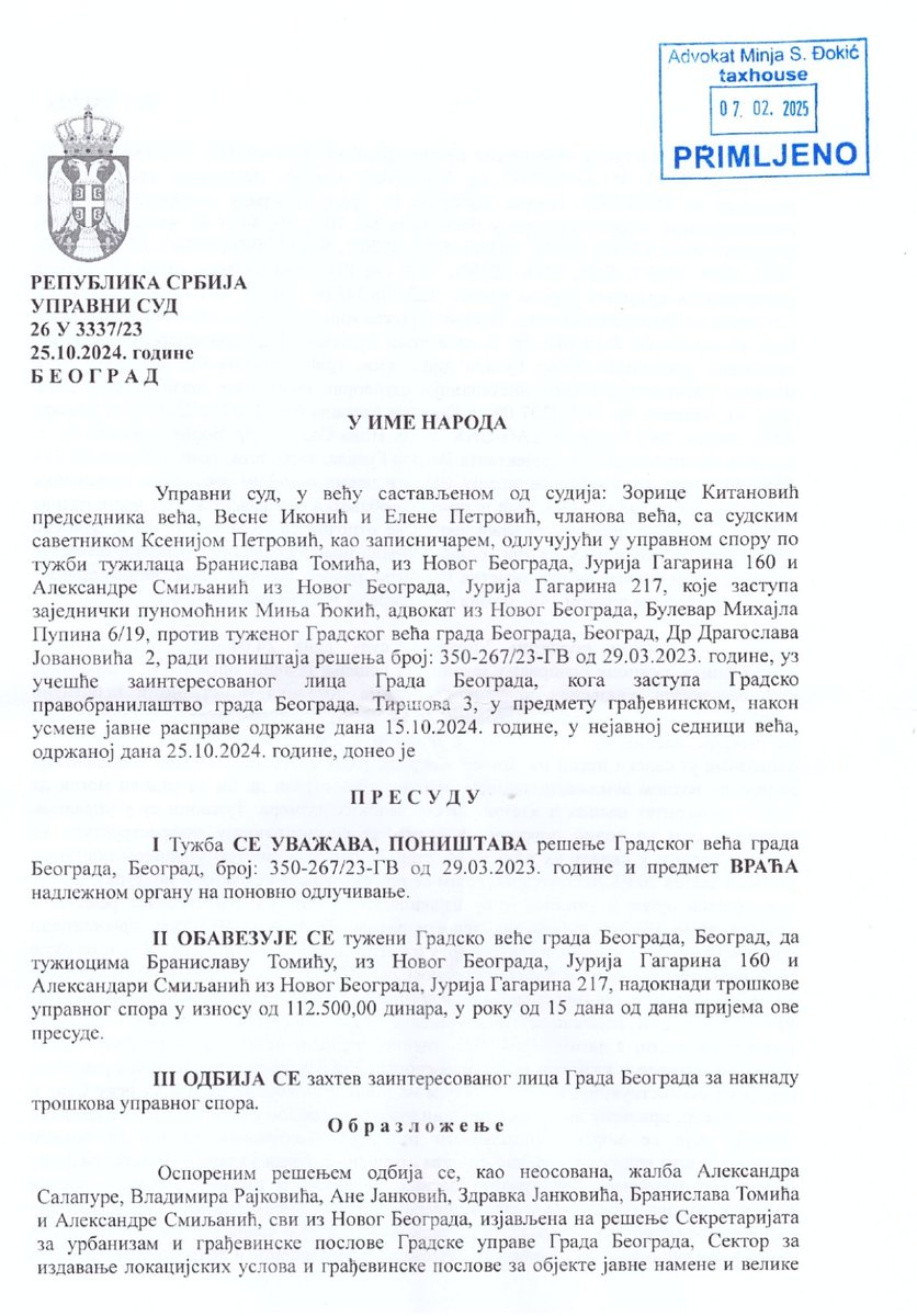 Blok 70 - Zajednička akcija tweet media