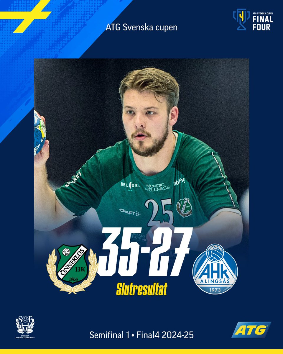 🏆Önnereds HK klara för cupfinal!

Göteborgarna besegrade Alingsås HK med åtta bollars marginal. 

#svenskhandboll #handboll #atgsvenskacupen #atgfinal4 #önneredshk
