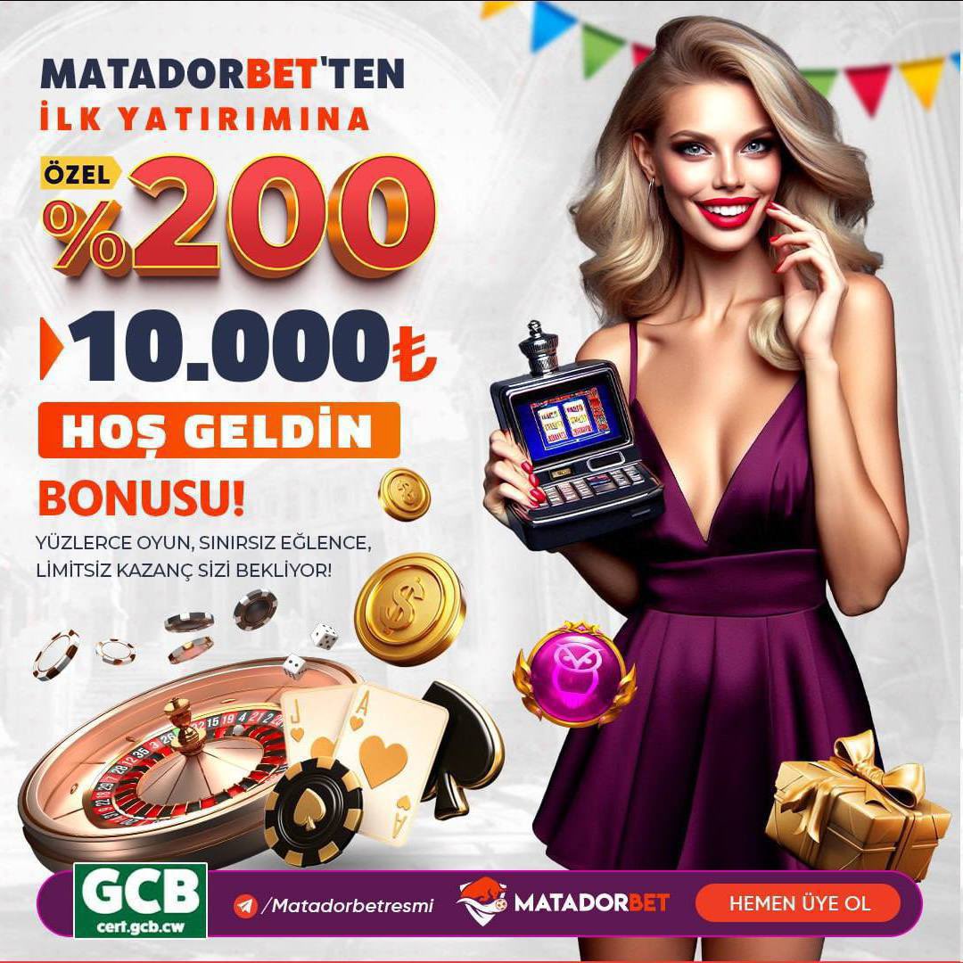 YENİ!!! #denemebonusu 

MATADORBET 💠
Yeni Üye Olan Herkese 500 TL Deneme Bonusu Hediye !

10.000₺ HOŞ GELDİN Yatırım bonusu 

Hemen üye olmak için
cutt.ly/WeHXNzzp

#casino #bahis #iddia