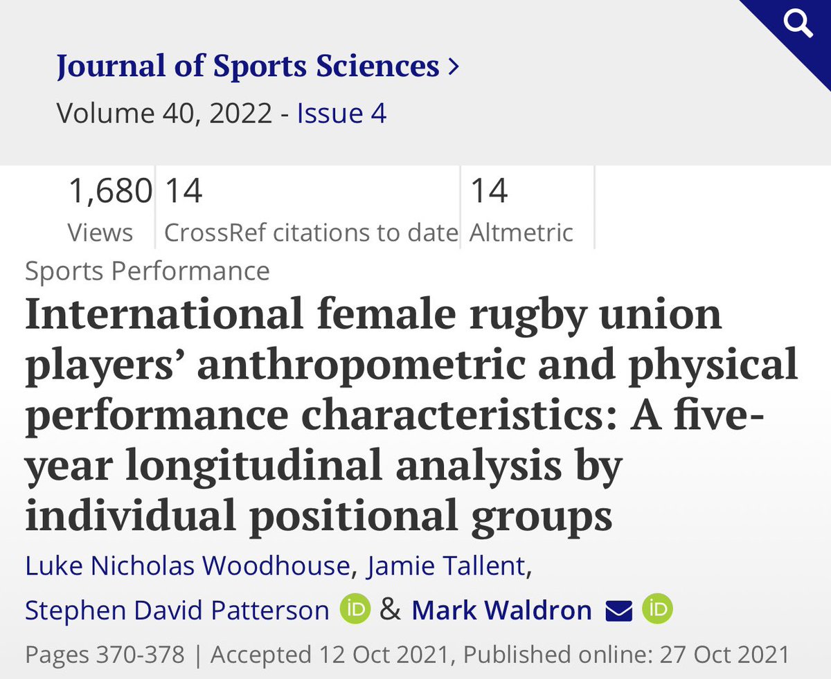 St Marys Centre for Applied Performance Sciences (@stmarys_caps) on Twitter photo <a href="/_JSAMS/">JSAMS</a> <a href="/Lukewoodhouse2/">Luke Woodhouse</a> <a href="/MarkWaldron13/">Dr Mark Waldron</a> <a href="/YourStMarys/">St Mary's University</a> <a href="/StMarys_SandC/">St Mary's S&C</a> <a href="/jamietallent/">Jamie Tallent</a> <a href="/stephen_patt/">Stephen Patterson</a> <a href="/RFU/">Rugby Football Union</a> <a href="/WorldRugby/">World Rugby</a> International female rugby union players’ anthropometric and physical performance characteristics: A five-year longitudinal analysis by individual positional groups tandfonline.com/doi/full/10.10… <a href="/JSportsSci/">Journal of Sports Sciences</a> <a href="/_JSAMS/">JSAMS</a> <a href="/Lukewoodhouse2/">Luke Woodhouse</a> <a href="/MarkWaldron13/">Dr Mark Waldron</a> <a href="/YourStMarys/">St Mary's University</a> <a href="/StMarys_SandC/">St Mary's S&C</a> <a href="/jamietallent/">Jamie Tallent</a> <a href="/stephen_patt/">Stephen Patterson</a> <a href="/RFU/">Rugby Football Union</a> <a href="/WorldRugby/">World Rugby</a> International female rugby union players’ anthropometric and physical performance characteristics: A five-year longitudinal analysis by individual positional groups tandfonline.com/doi/full/10.10… <a href="/JSportsSci/">Journal of Sports Sciences</a>