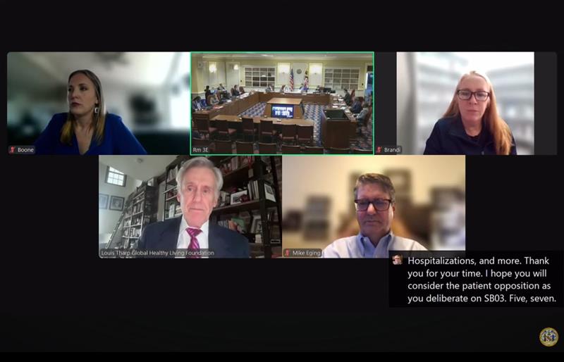 Lou Tharp, Executive Director of <a href="/GHLForg/">Global Healthy Living Foundation</a>, testified in opposition to Maryland’s SB0357, which grants the Prescription Drug Affordability Board the authority to set upper payment limits. He warned that this measure could force patients to switch treatments, potentially leading to