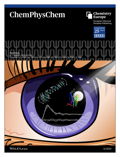 ChemEurope's tweet image. #ChemPhysChem #OnTheCover Absorption and Excited-State Coherences of Cryogenically Cold Retinal Protonated #SchiffBase in Vacuo (Lars H. Andersen and co-workers) onlinelibrary.wiley.com/doi/10.1002/cp… @NatSci_AU • onlinelibrary.wiley.com/doi/10.1002/cp…