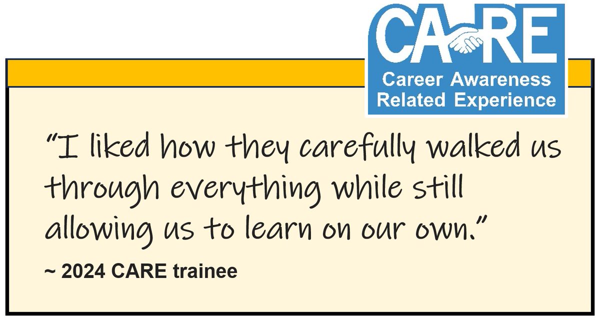All of last year’s trainees who completed a post-program survey recommend that other Columbia teens take part in the CARE program in the future.

To apply for one or more of CARE’s summer jobs, visit gocomojobs.com/postings/search. Applications will be accepted until March 9.