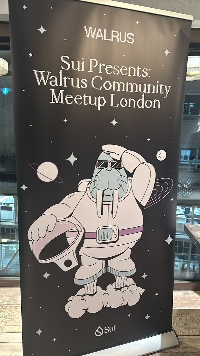 shamon76's tweet photo. Just got to the @Community_Sui &amp; @WalrusProtocol London Meetup! https://t.co/TM4GuH20hl