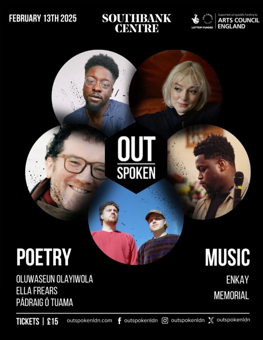 1Enkay's tweet photo. Performing at Out-Spoken at the Southbank Centre next Thursday! Grab a ticket and come see me perform some tunes ☺️ 19:45 -> https://t.co/MVKAJz7dIa