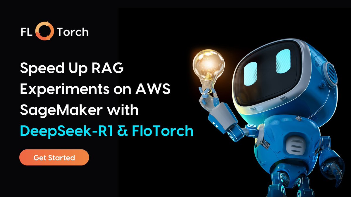 flo_torch_ai's tweet image. Speed up your #RAG experiments on AWS #SageMaker with #DeepSeek-R1 and FloTorch. Our latest blog explores how this integration enhances performance, reduces latency, &amp;amp; streamlines AI workflows. Don&apos;t miss out!

Read more: buff.ly/3Q886pN