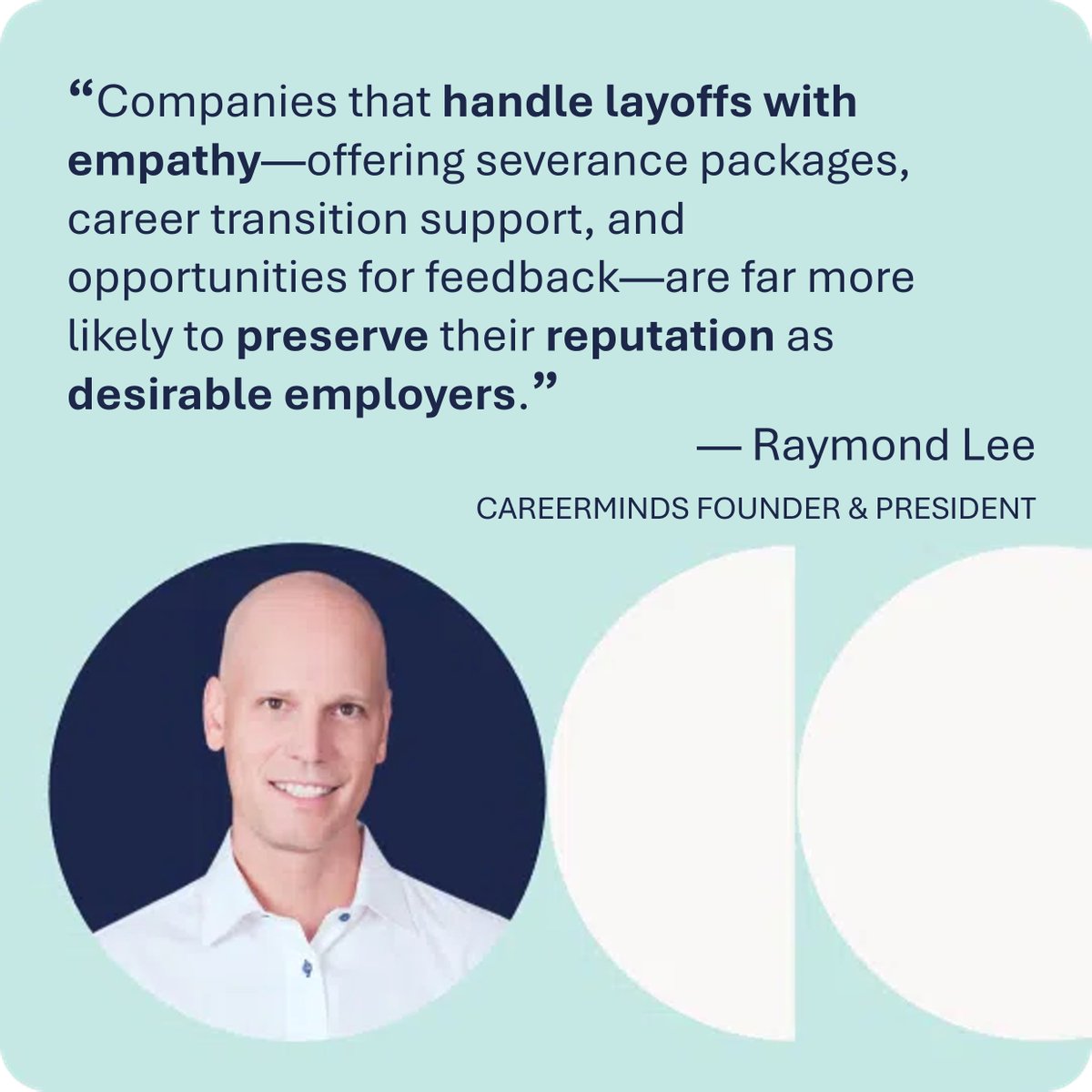 HRentrepreneur's tweet image. How you treat employees on their way out the door says a lot about your values. 

#TransitionWithDignity #careertransition #outplacement #protip #CareermindsCares