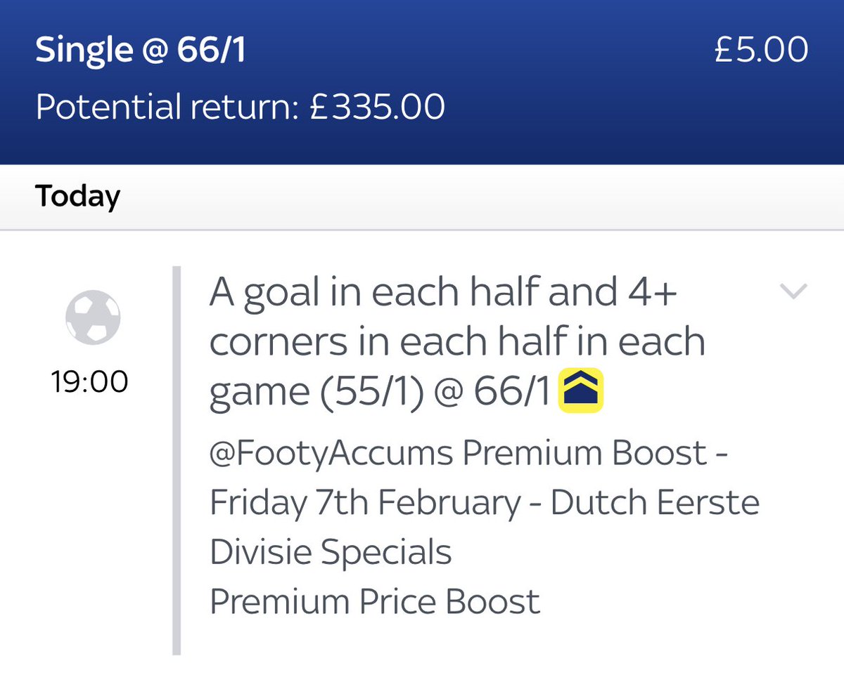 FootyAccums's tweet image. 😀 F*CK IT - IF TONIGHT'S EERSTE BOOST WINS, WE'LL GIVE AWAY £100 CASH!!!!! 

👉 Load it HERE: footyaccums.bet/DutchBoost0702…

❤️ £50 to someone who LIKES this post. 
✅ £50 to someone who RTs this post. 
👍 Bonus entry for anyone who comments. 

Ad 18+ GambleAware