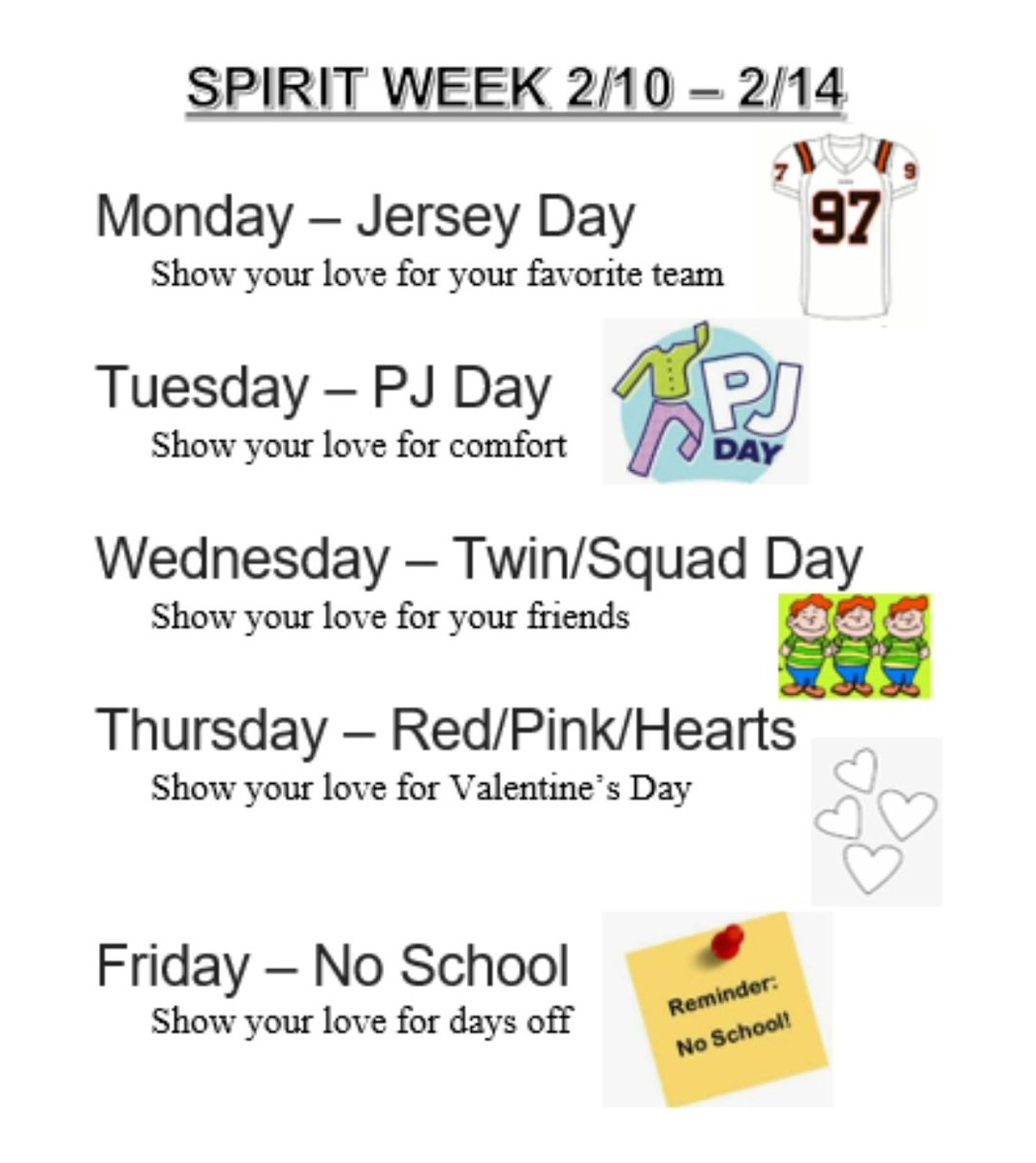 KMS Spirit Week next week!