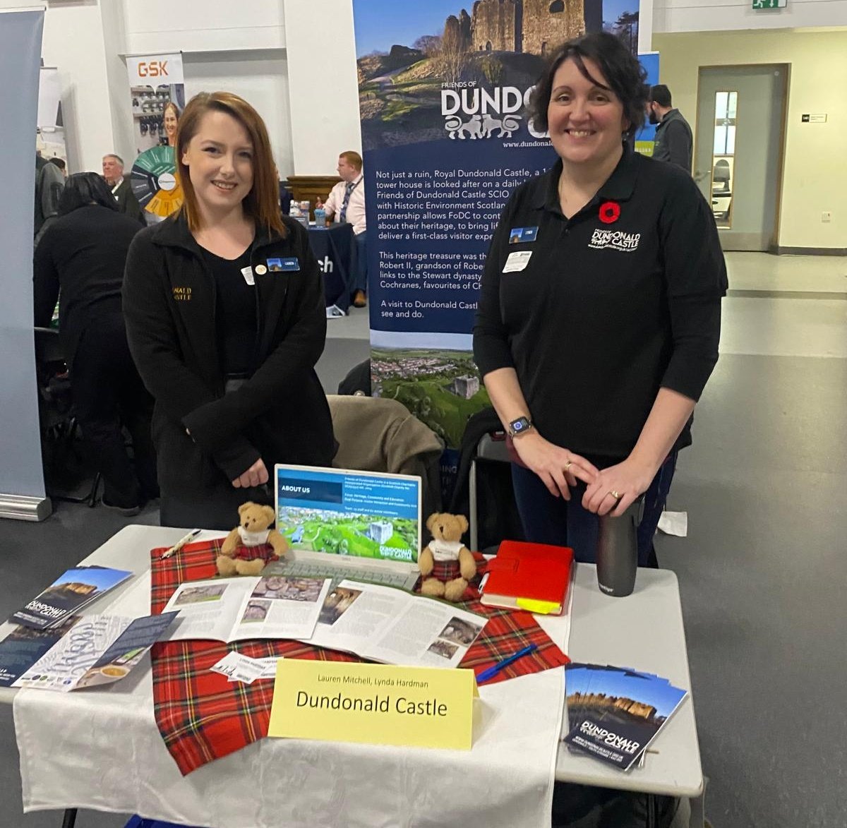 Lauren and Lynda had a great time sharing all the amazing opportunities at Dundonald Castle this morning at the <a href="/MarrColOfficial/">Marr College</a> Careers Fayre! 🏰✨

 Thanks for inviting us along! #CareersFayre #DundonaldCastle #FutureOpportunities
