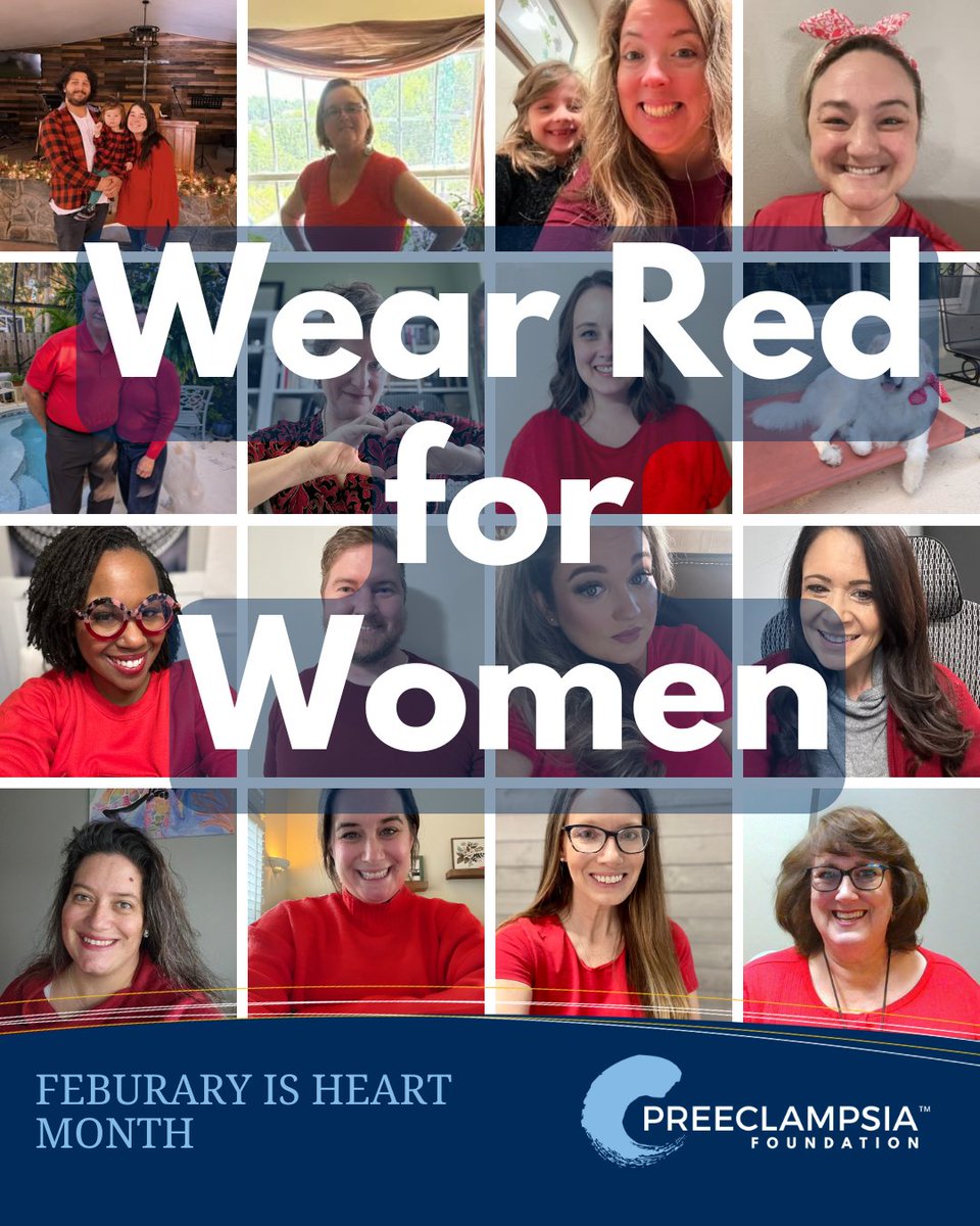 Wear Red for Women! Today is National Wear Red Day @thehearttruth. Members of our Preeclampsia Foundation Community Connection Facebook group shared pictures of them wearing red as well as some members of our staff (and a staff members' cute dog!). 

#WearRed #WearRedforWomen