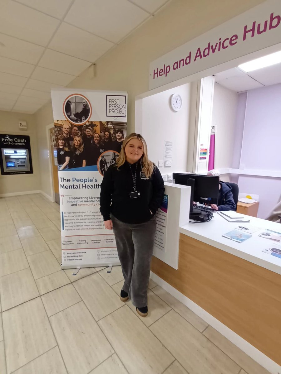 Dez Chow-I am burden with glorious purpose (@chowchow2ski) on Twitter photo We've had Shannon from <a href="/FirstPersonCIC/">First Person Project C.I.C</a> at our Help and Advice Hub here at <a href="/LiverpoolWomens/">Liverpool Women's University Hospital</a> providing mental health and wellbeing support and introducing others to their services.
Come say hello, they'll be here every Friday 11-1. We've had Shannon from <a href="/FirstPersonCIC/">First Person Project C.I.C</a> at our Help and Advice Hub here at <a href="/LiverpoolWomens/">Liverpool Women's University Hospital</a> providing mental health and wellbeing support and introducing others to their services.
Come say hello, they'll be here every Friday 11-1.