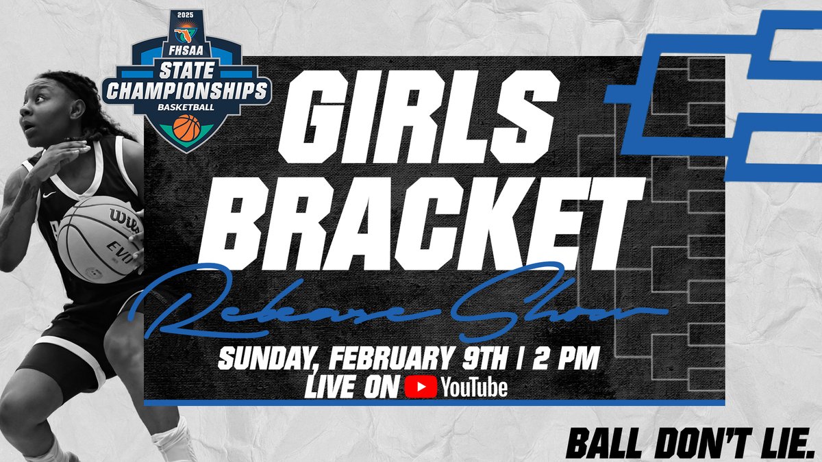 📅 Mark Your Calendars! 🏀🔥

The FHSAA Boys &amp; Girls Basketball Bracket Release Show is coming up!

📌 Boys Bracket: Saturday, February 8 | 2 PM
📌 Girls Bracket: Sunday, February 9 | 2 PM
Join us LIVE on <a href="/FHSAA/">FHSAA</a> YouTube to see which teams are in and who they’ll be facing on the
