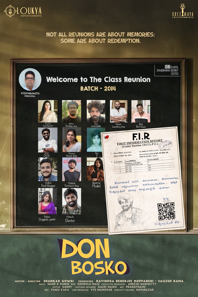 Pawanism_01's tweet photo. Reunions are fun and all but for some?
There’s something about reunions that..makes you want to redo it all that’s #DonBosko for you❤️🔥
Rolling soon 🎥
#Rushya #SreeMayaEntertainments https://t.co/3Nto6PdBAV
