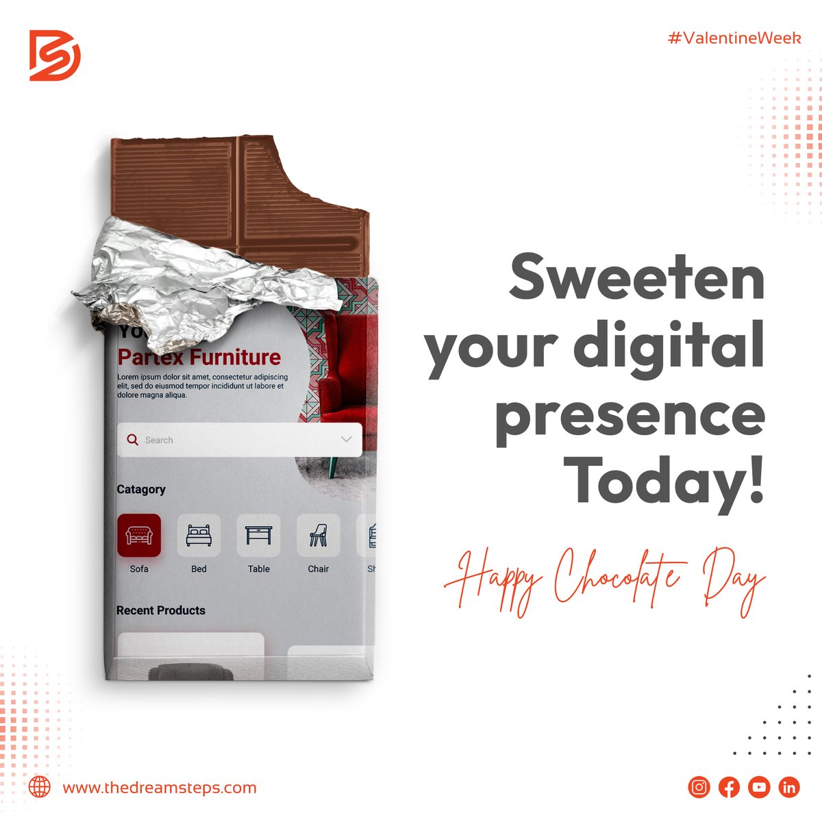DreamStepsTech's tweet image. Like chocolates make everything better, a smooth UX/UI makes your website irresistible! 🍫

Let&apos;s build an experience that keeps visitors coming back for more.

#SweetenYourUX #UIThatMeltsHearts #DesignDelights #UXTreats #WebLoveSweetened #UXTreats #Dreamers #TeamDreamSteps